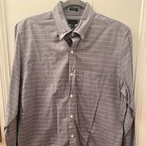 J Crew Blue / White Striped Button Down